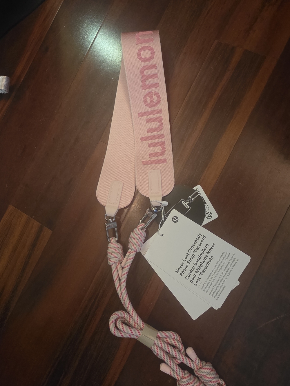Never Lost Crossbody Phone Strap Paracord- Color Pink